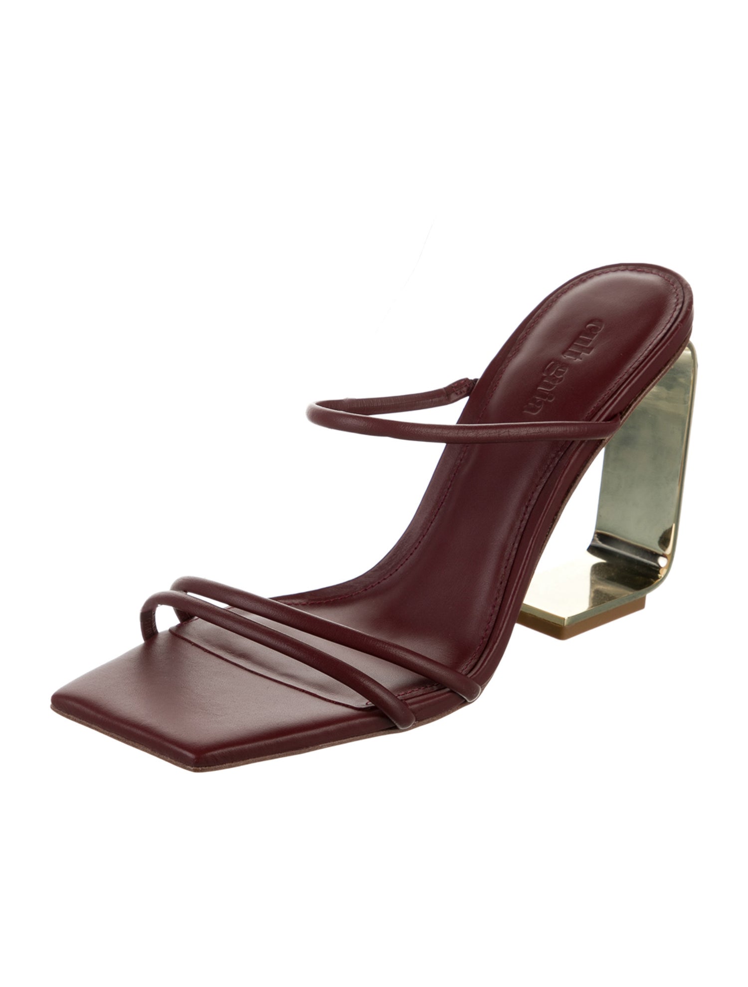 Cult Gaia Leather Slides