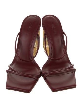 Cult Gaia Leather Slides