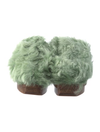 Cult Gaia Shearling Mules