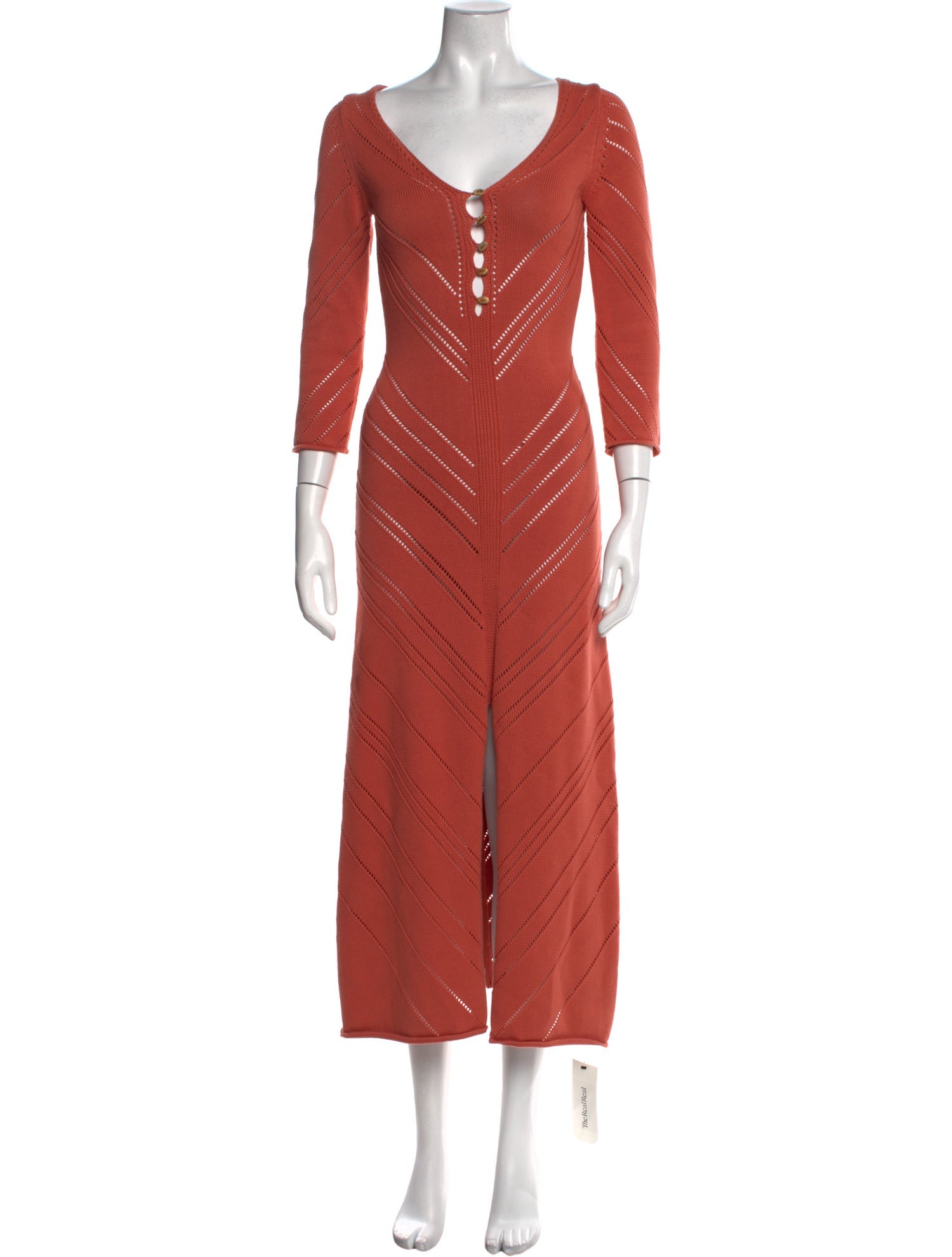 Cult Gaia V-Neck Long Dress