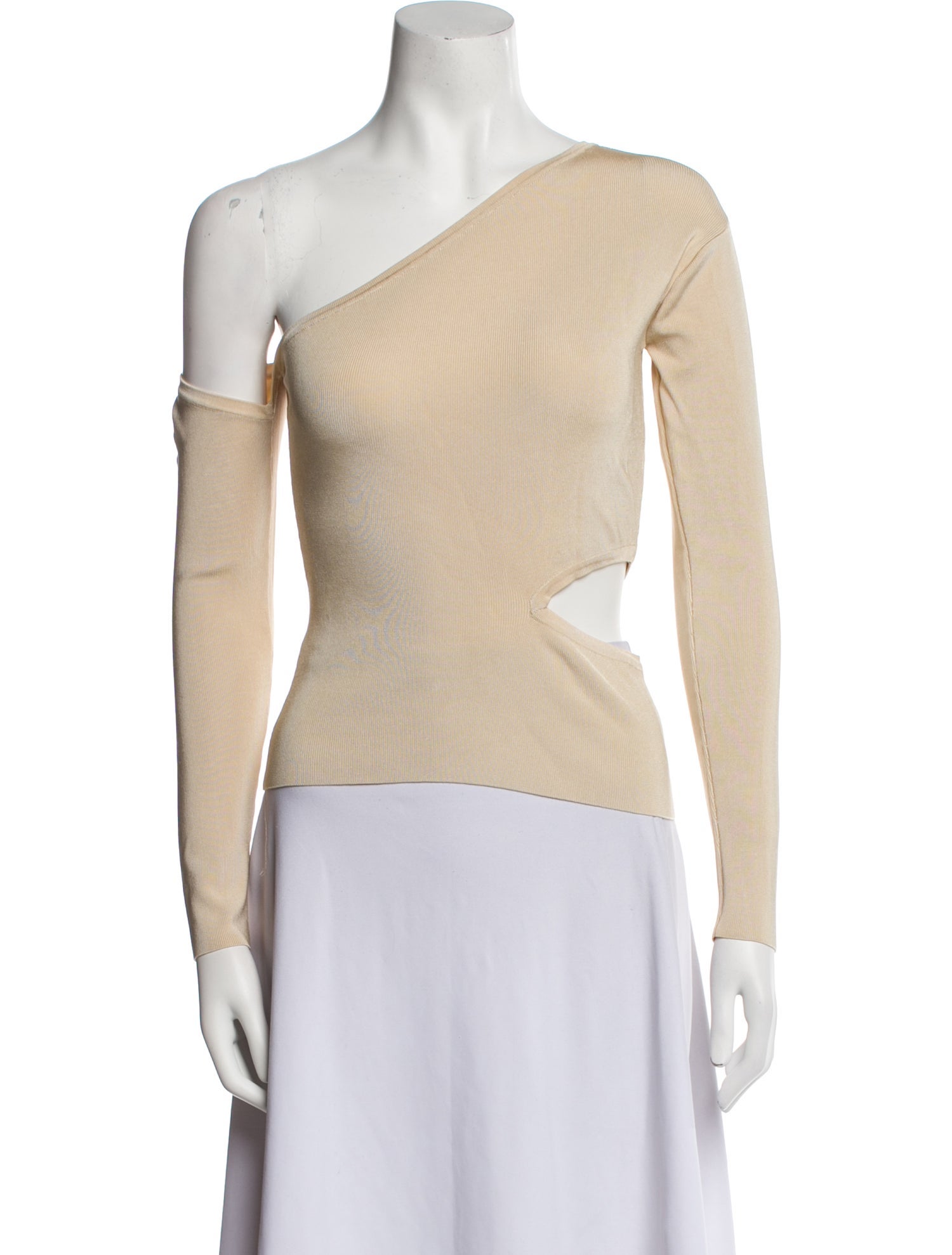 Cult Gaia One-Shoulder Long Sleeve Top