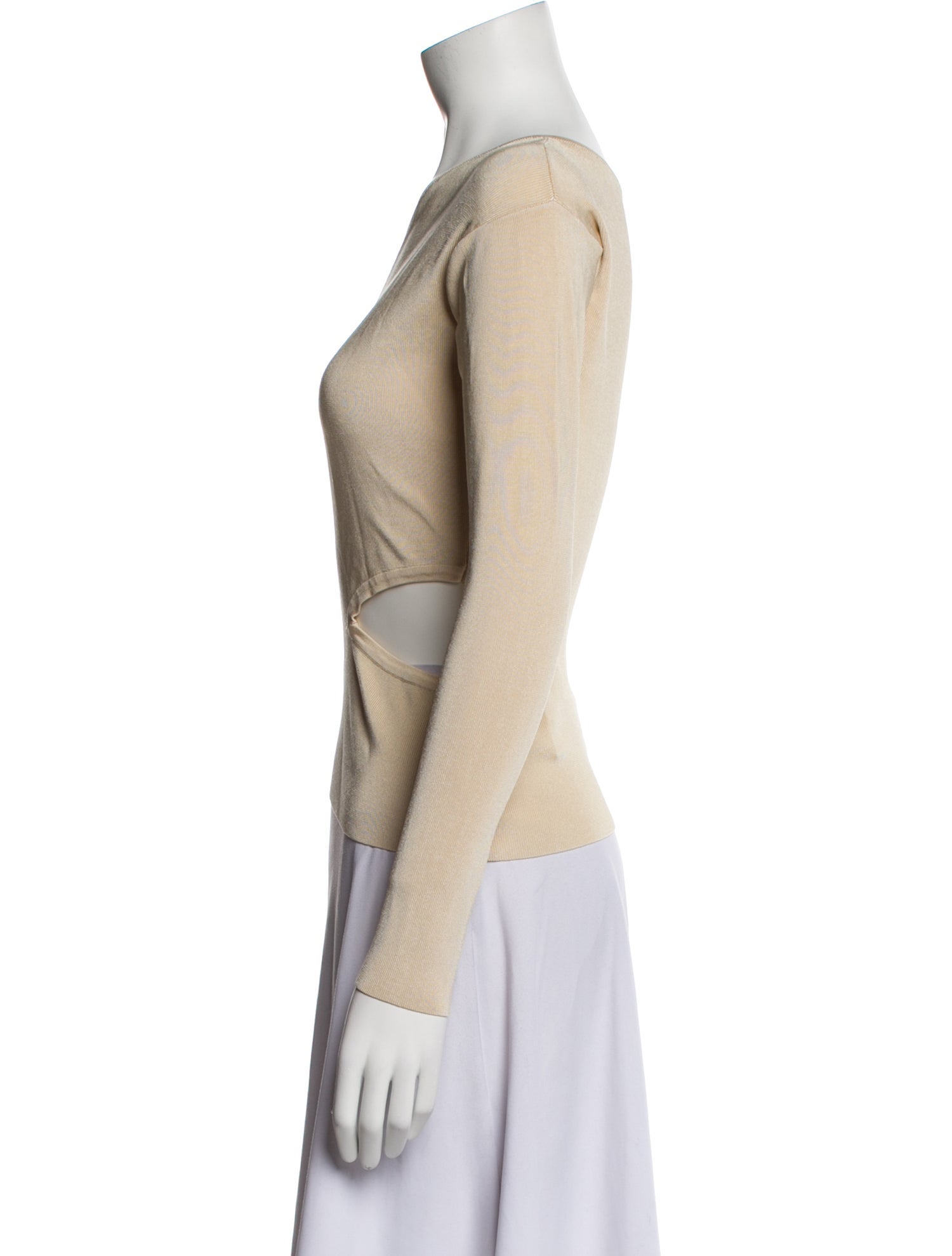 Cult Gaia One-Shoulder Long Sleeve Top