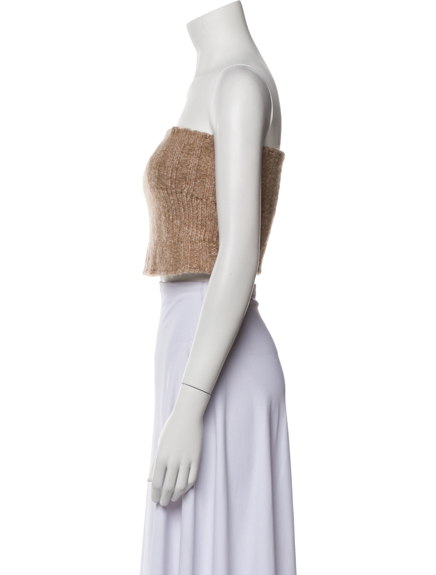 Christian Lacroix Striped Strapless Crop Top w/ Tags - Blue