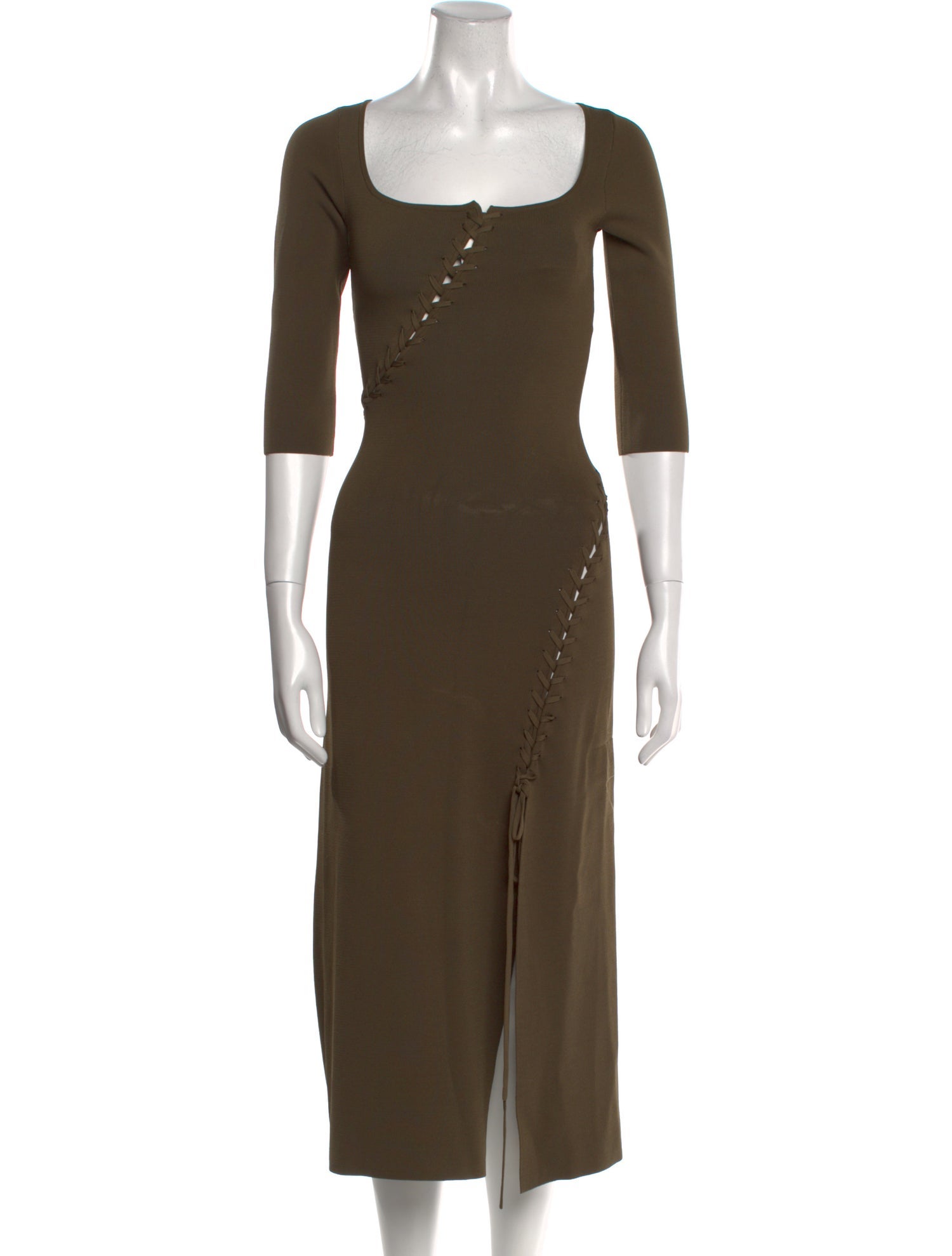 Cult Gaia Square Neckline Midi Length Dress