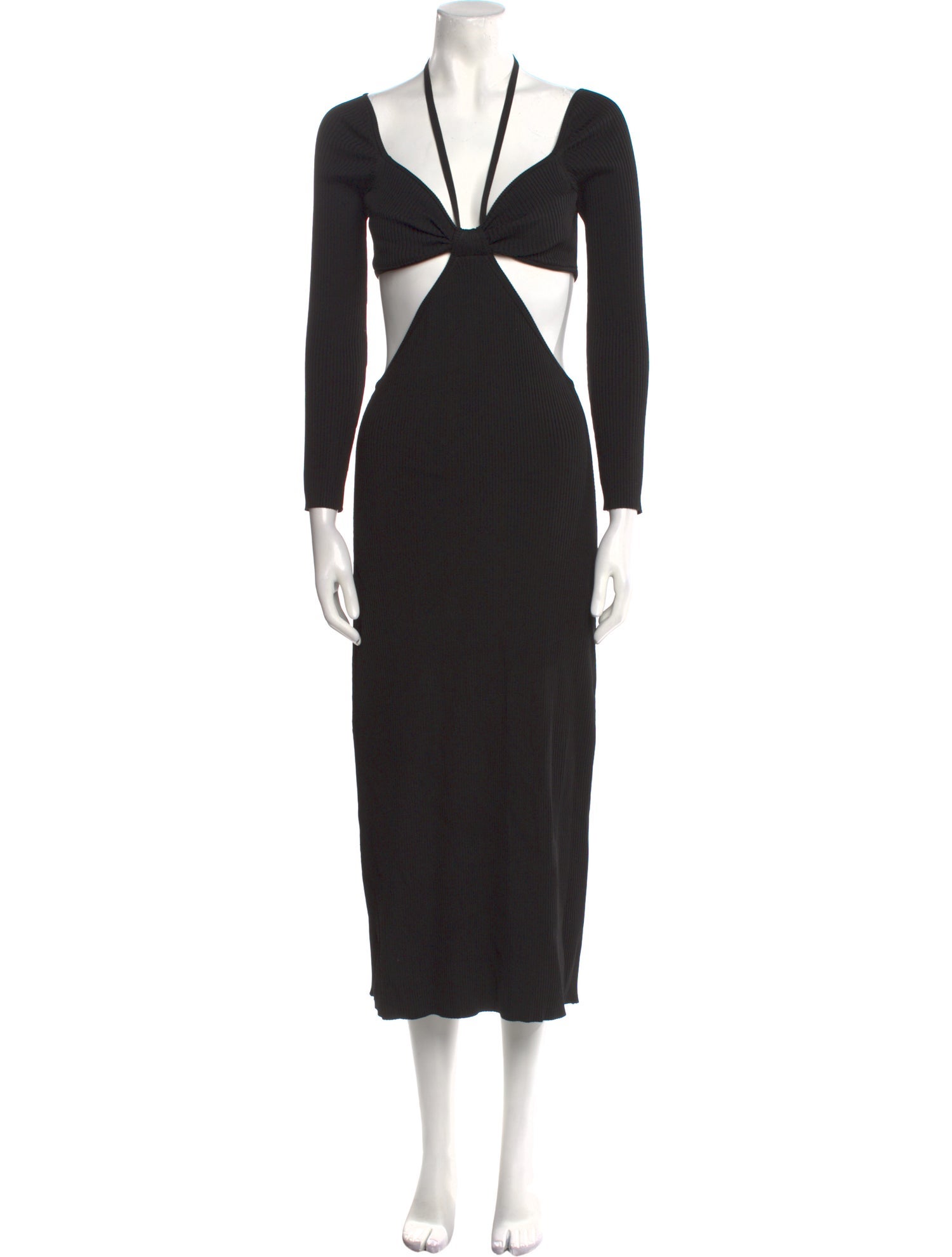 Cult Gaia V-Neck Midi Length Dress