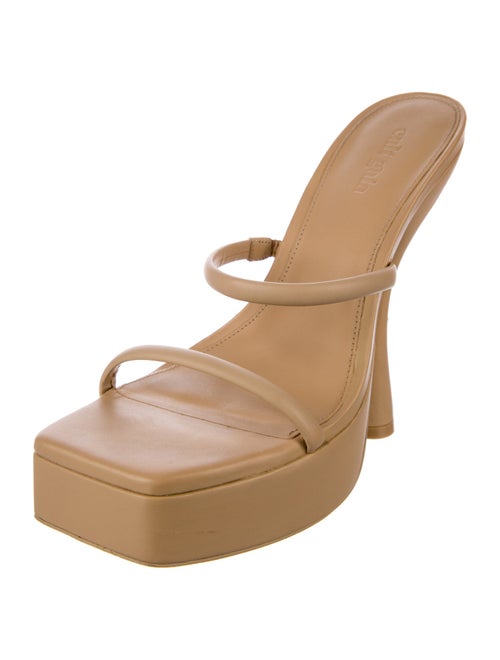 Cult Gaia Leather Slides