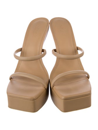 Cult Gaia Leather Slides