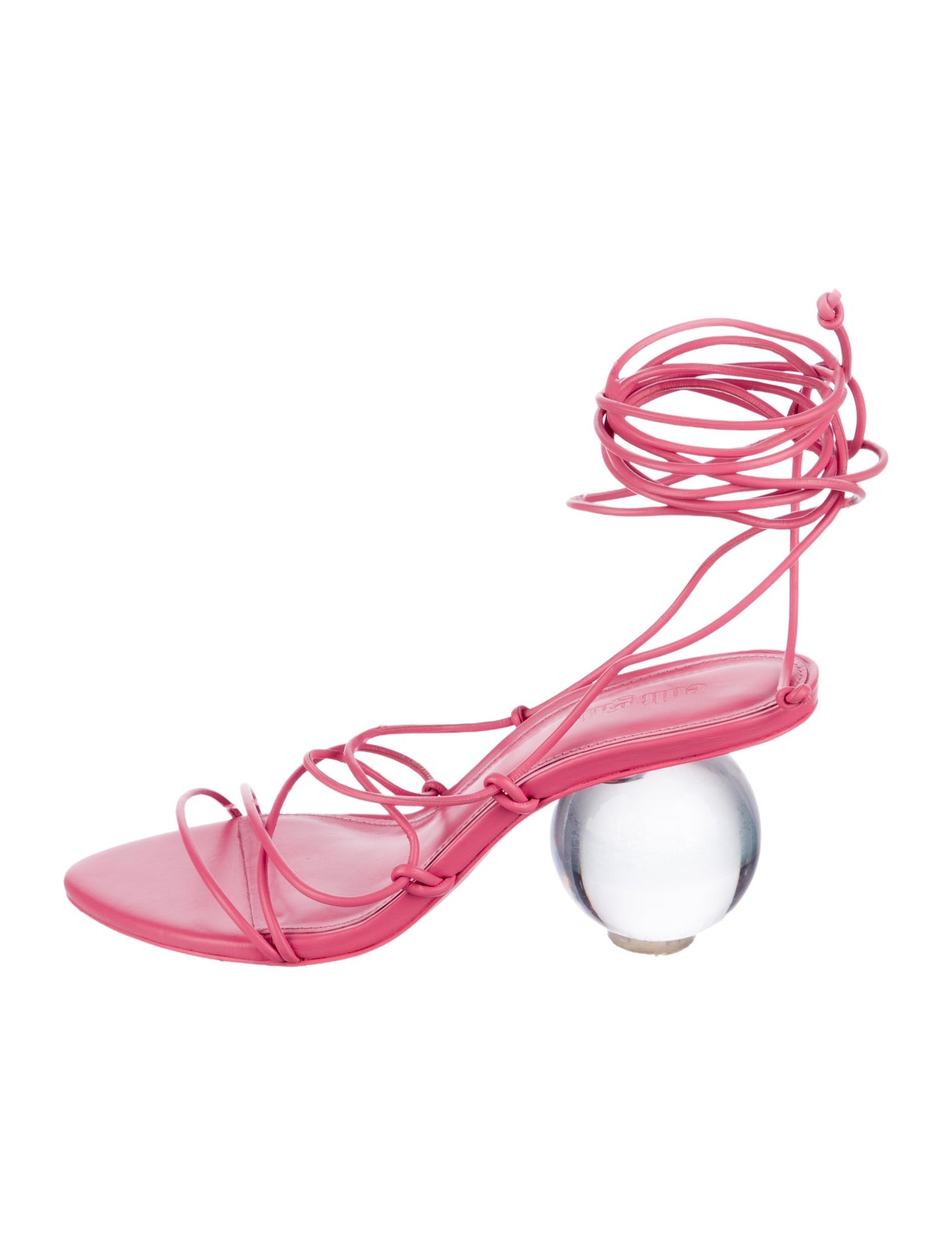 Cult Gaia Leather Gladiator Sandals