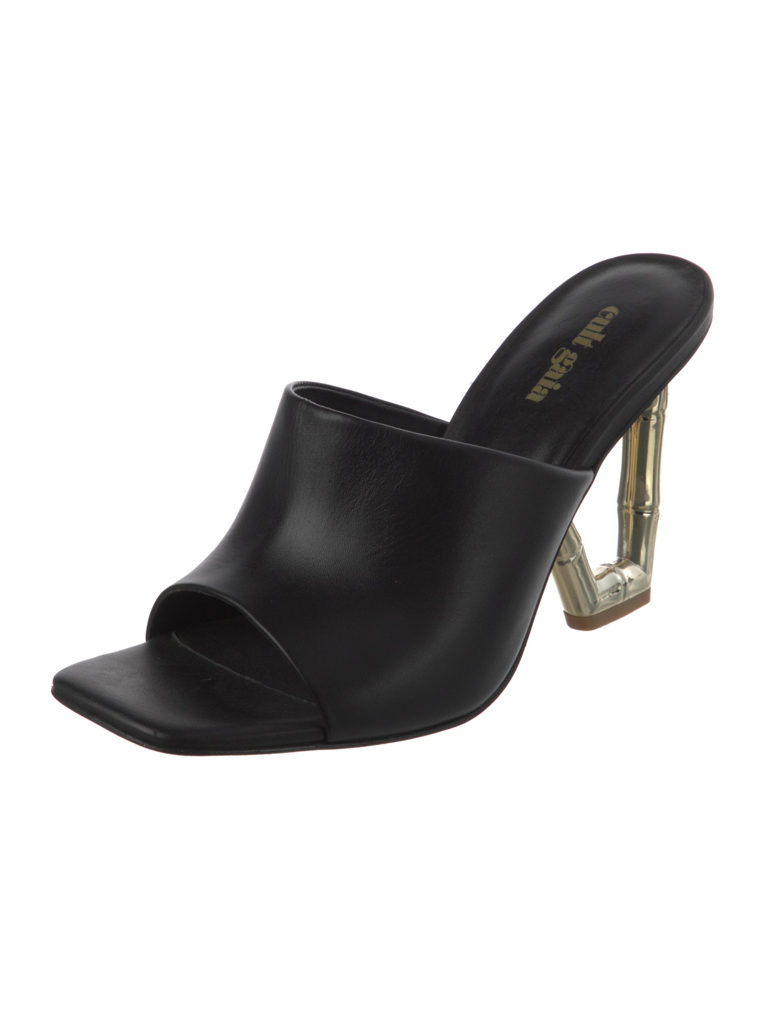 Cult Gaia Leather Slides