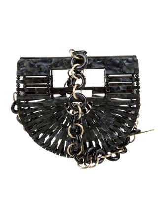 Cult Gaia Acrylic Top Handle Bag