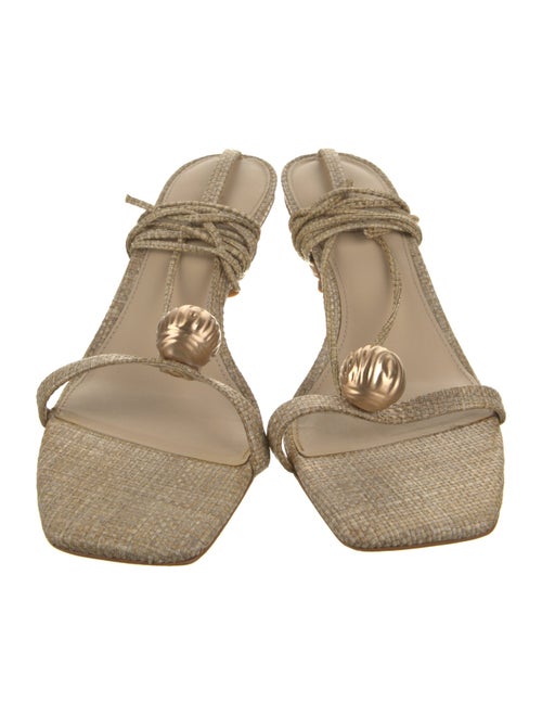 Cult Gaia Raffia Slingback Sandals
