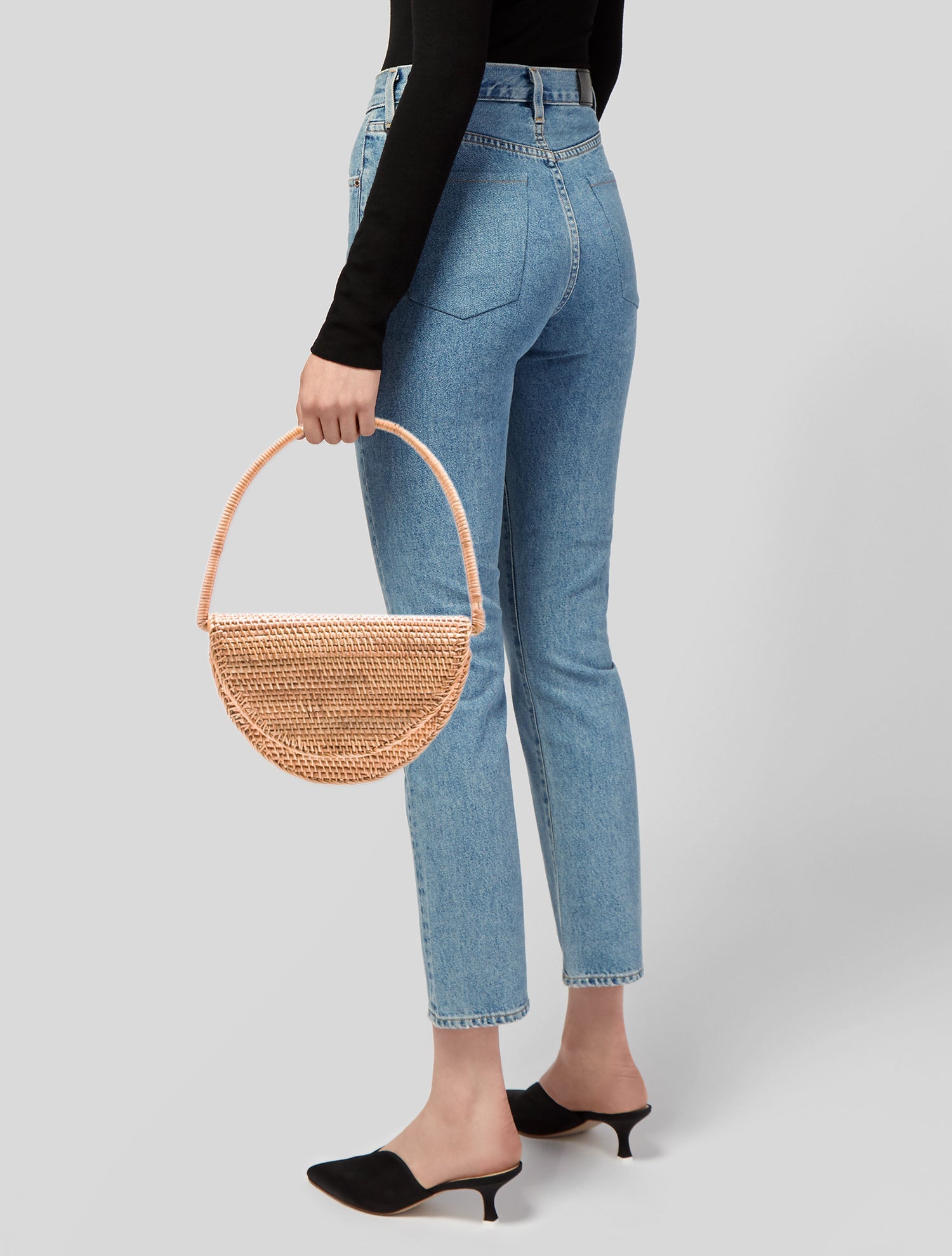 Cult Gaia Wicker Shoulder Bag