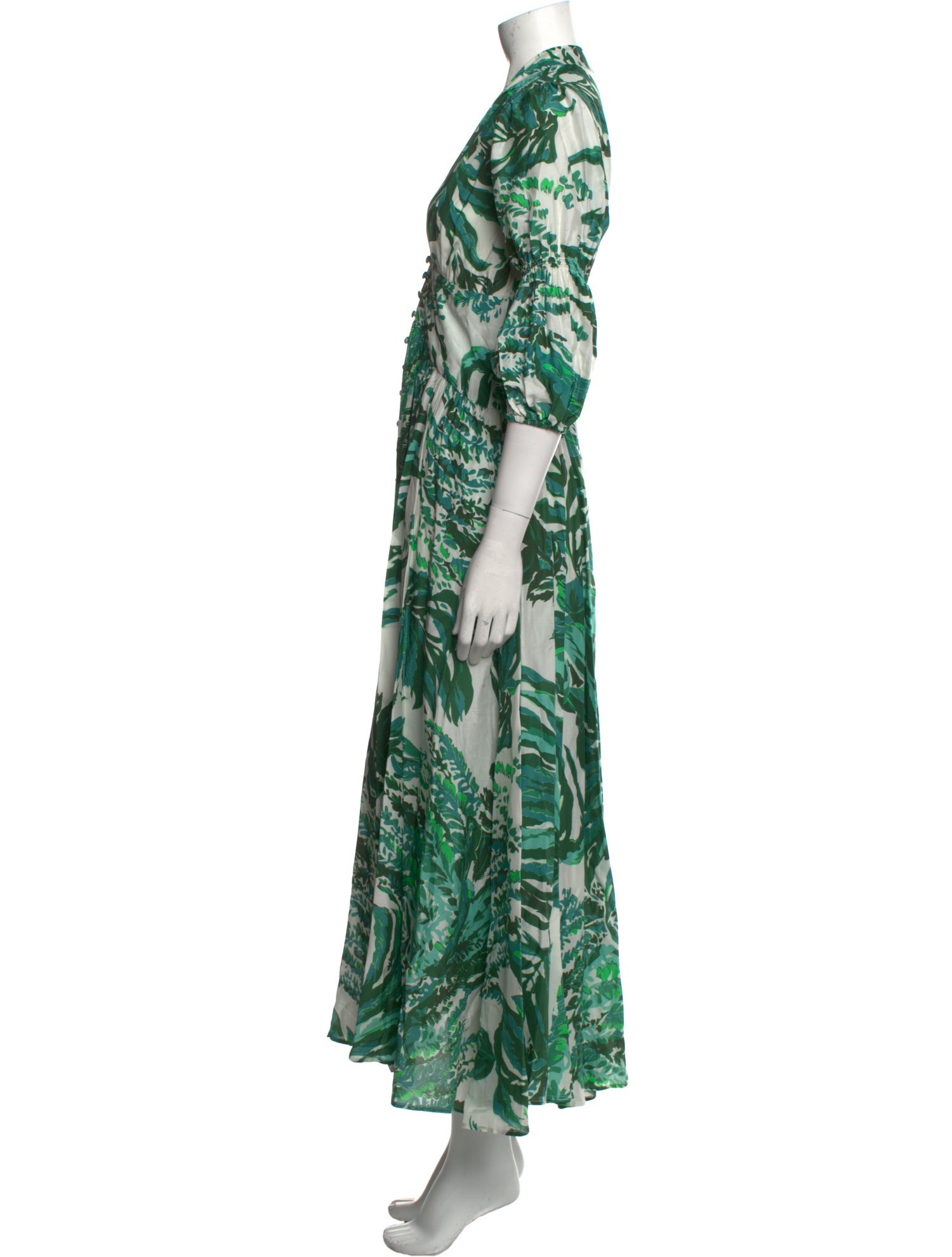Cult Gaia Printed Long Dress