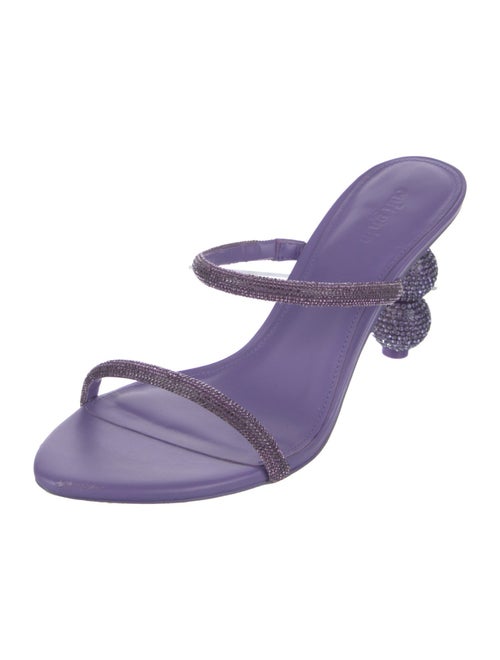 Cult Gaia Crystal Crystal Embellishments Slides