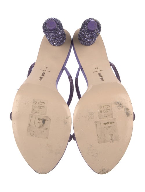 Cult Gaia Crystal Crystal Embellishments Slides