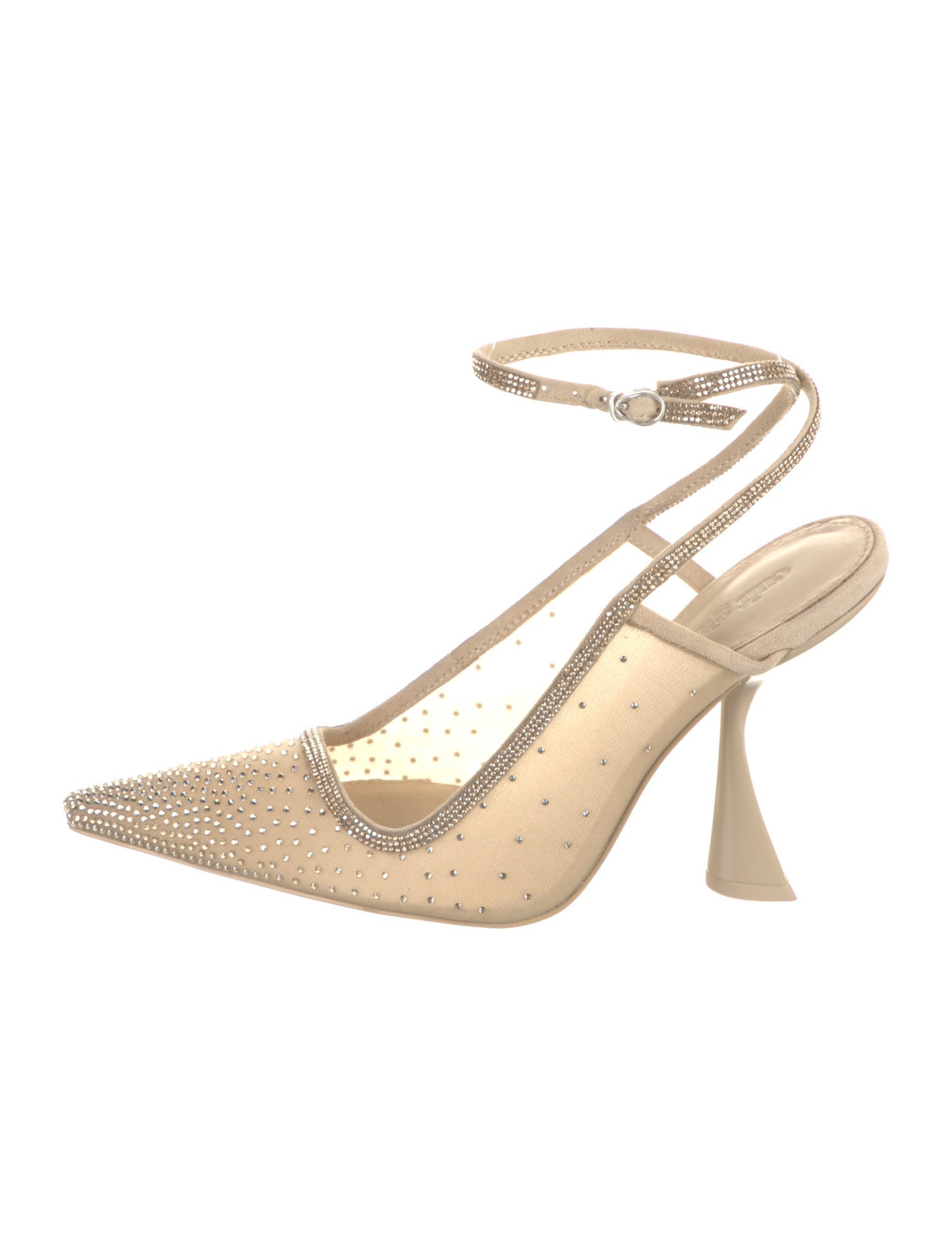 Cult Gaia Mesh Crystal Embellishments Slingback Pumps w/ Tags