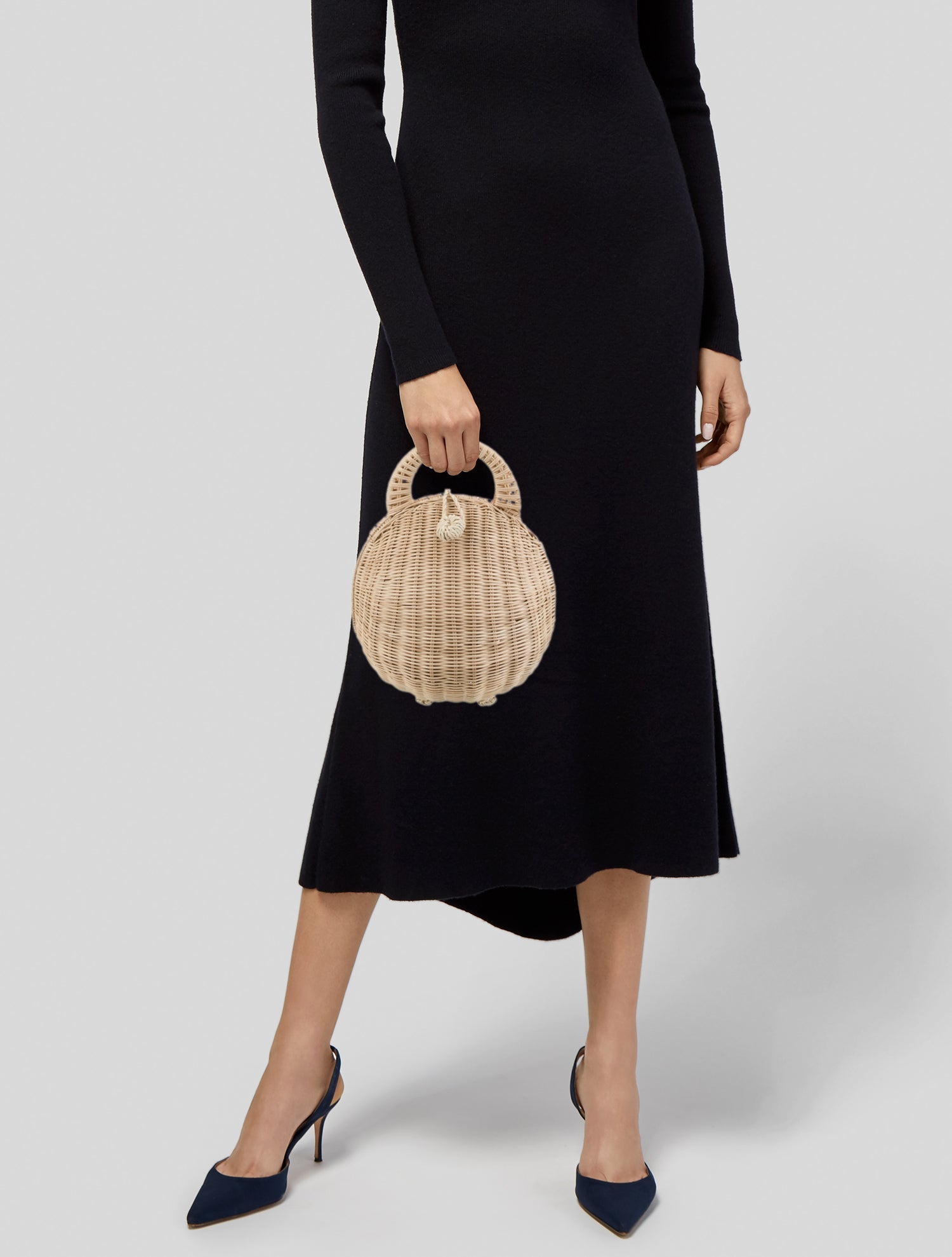 Dolce & Gabbana Vintage Suede Tassel Handle Bag - Neutrals