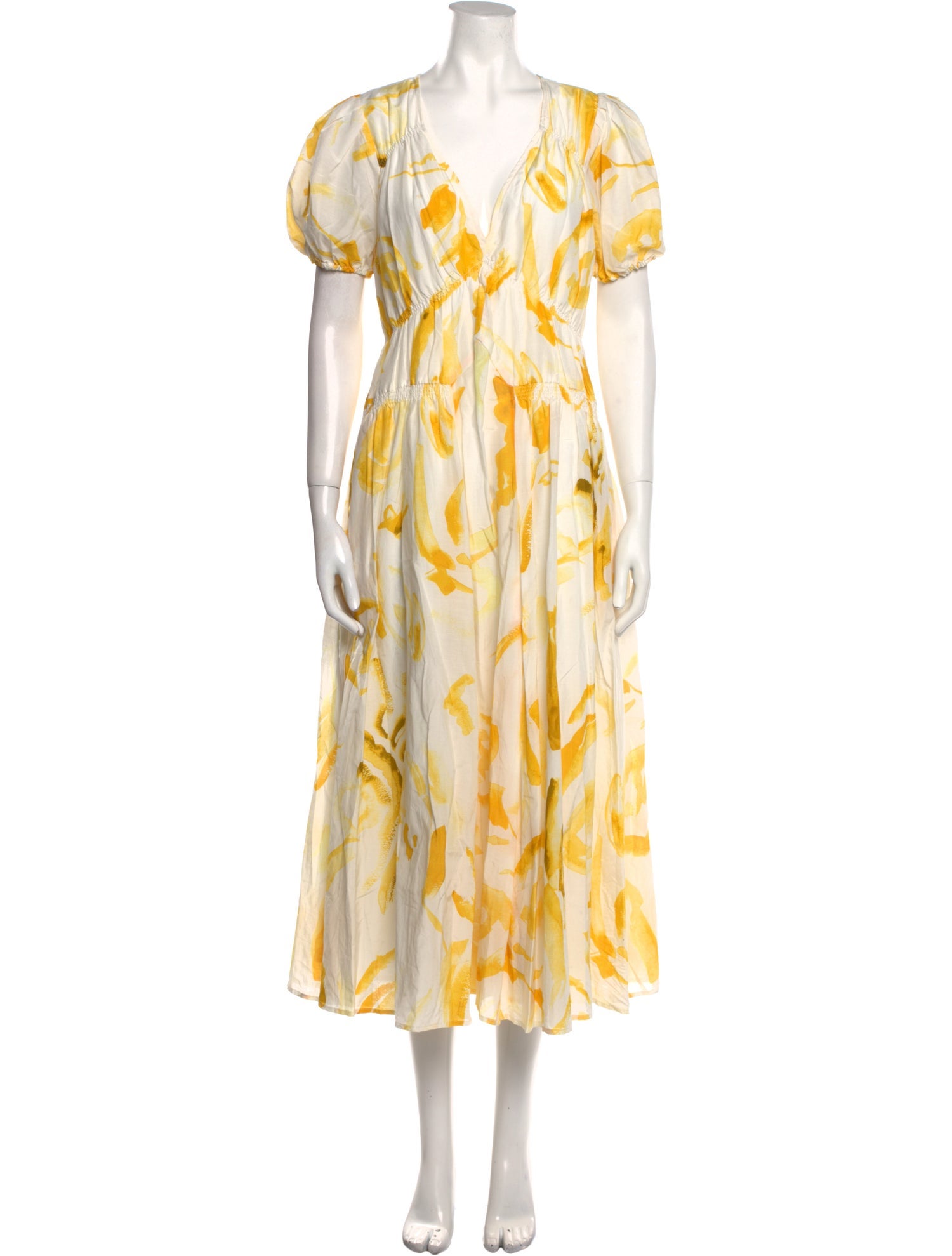 Cult Gaia Printed Midi Length Dress