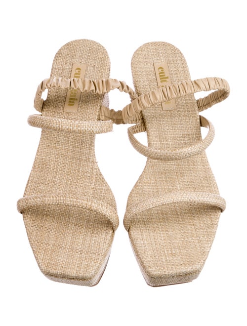 Cult Gaia Raffia Cutout Accent Espadrilles