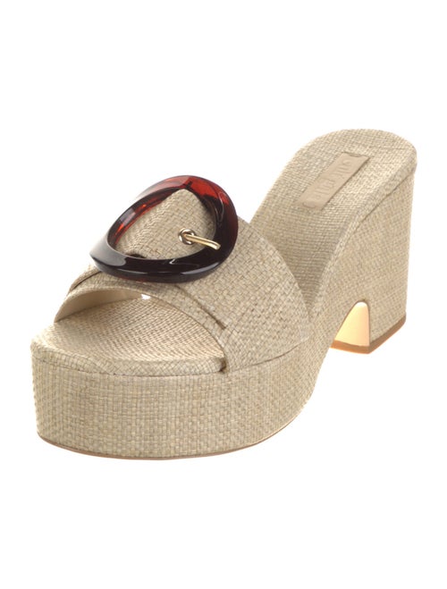 Cult Gaia Raffia Slides