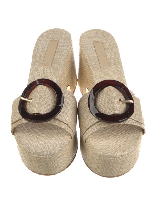 Cult Gaia Raffia Slides