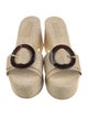 Cult Gaia Raffia Slides