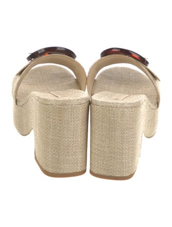Cult Gaia Raffia Slides