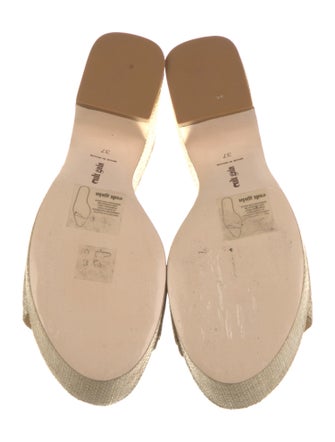 Cult Gaia Raffia Slides