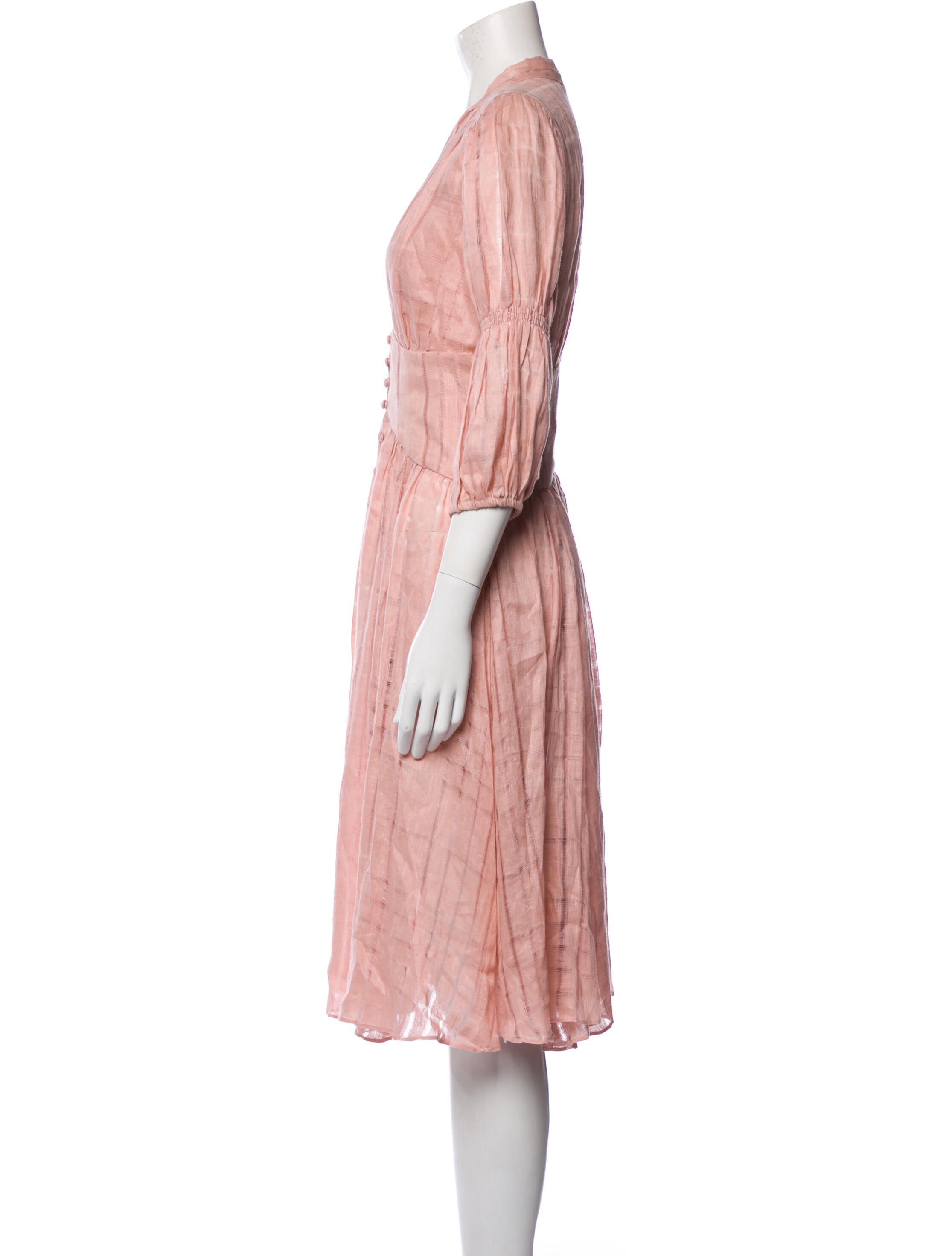 Cult Gaia V-Neck Midi Length Dress