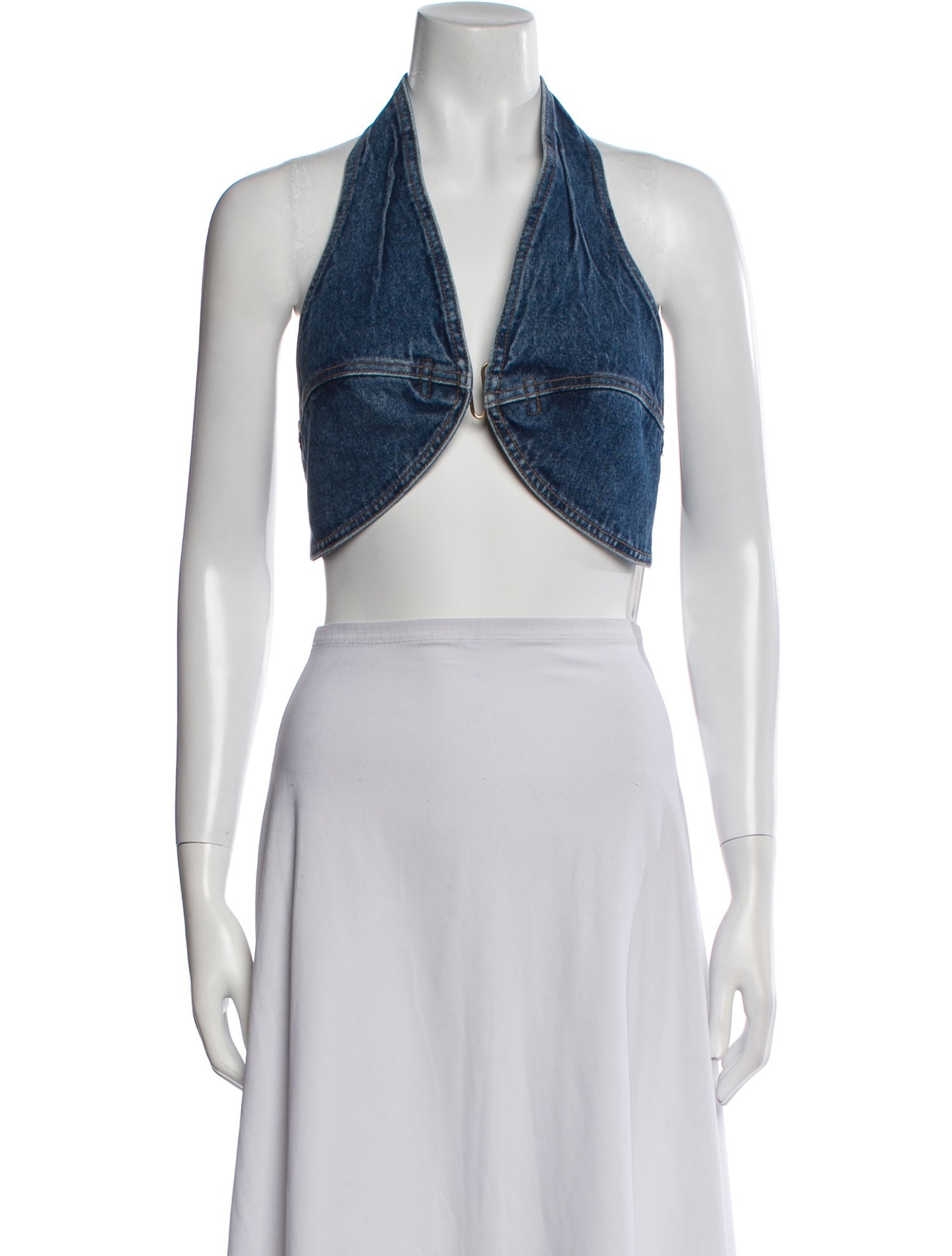 Cult Gaia Halterneck Sleeveless Crop Top w/ Tags