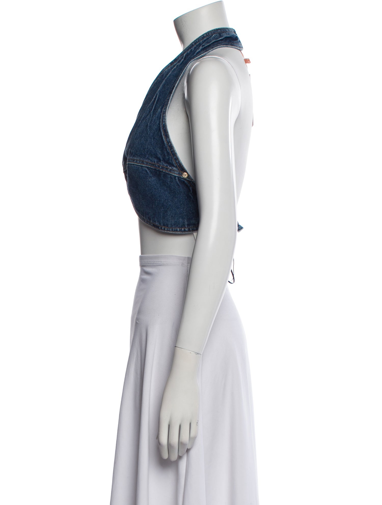 Cult Gaia Halterneck Sleeveless Crop Top w/ Tags