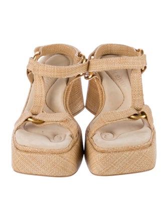 Cult Gaia Straw Sandals