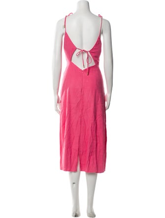 Cult Gaia Linen Knee-Length Dress