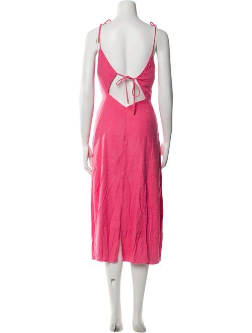 Cult Gaia Linen Knee-Length Dress