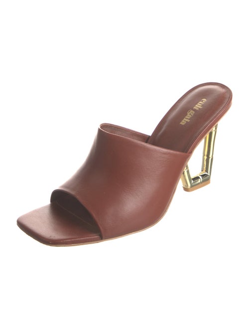 Cult Gaia Leather Slides