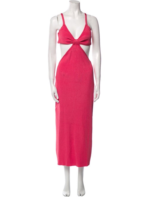 Cult Gaia V-Neck Long Dress