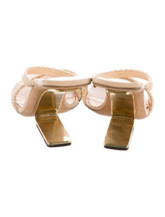 Cult Gaia Raffia Slides