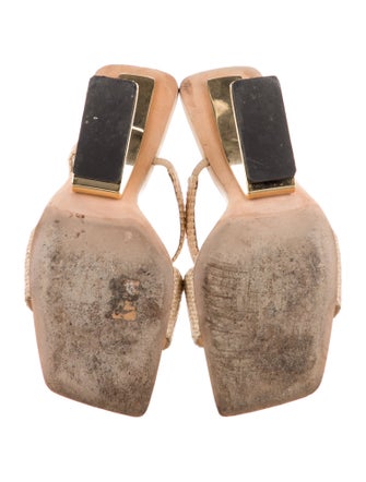 Cult Gaia Raffia Slides