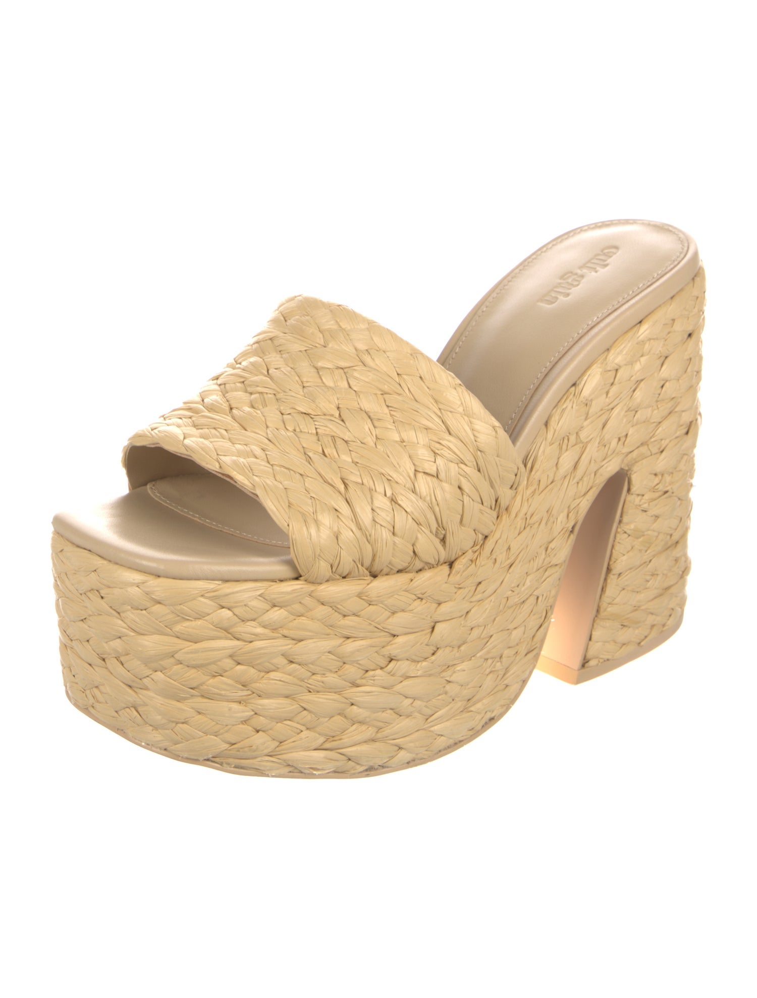 Cult Gaia Straw Slides w/ Tags