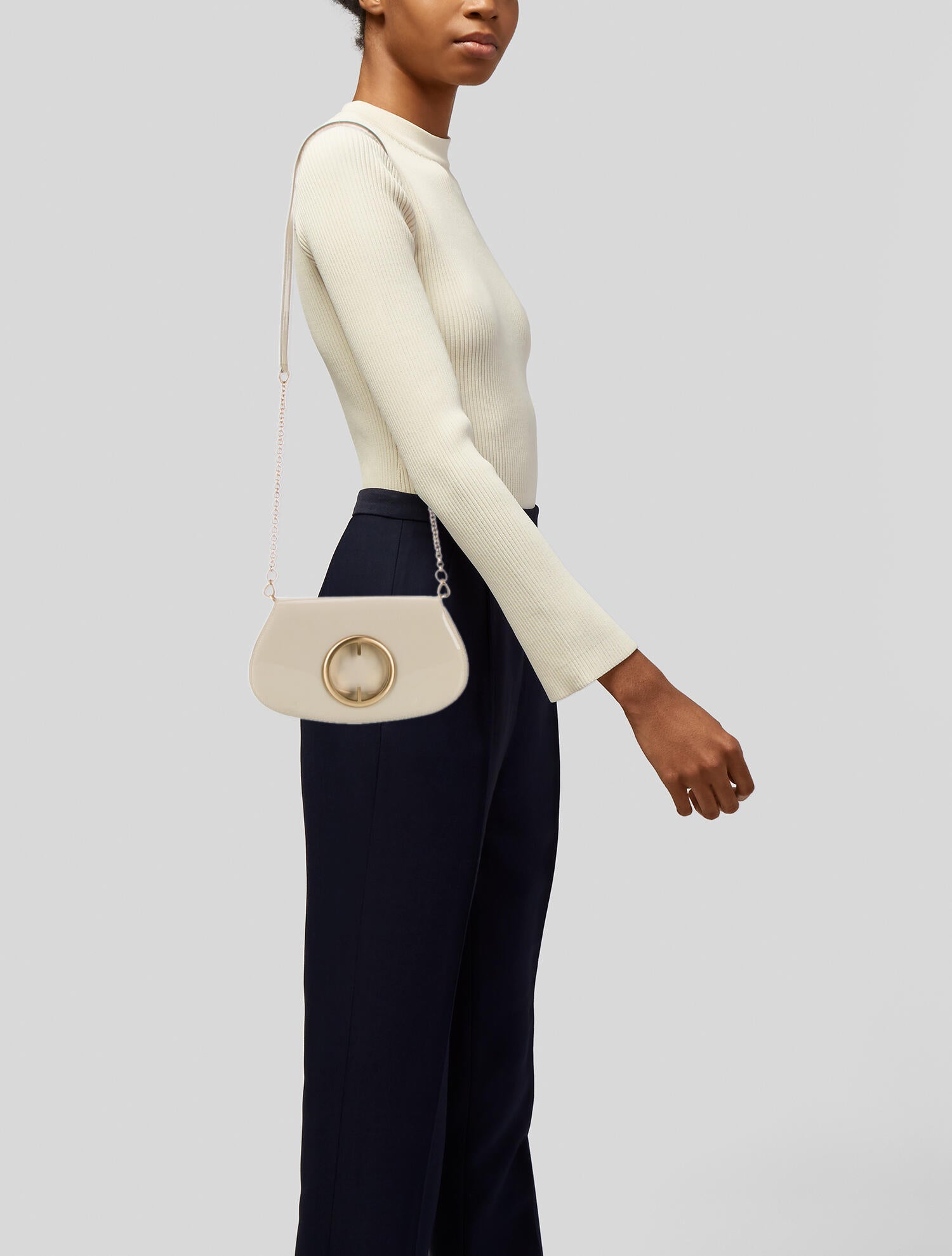Cult Gaia Patent Leather Clutch
