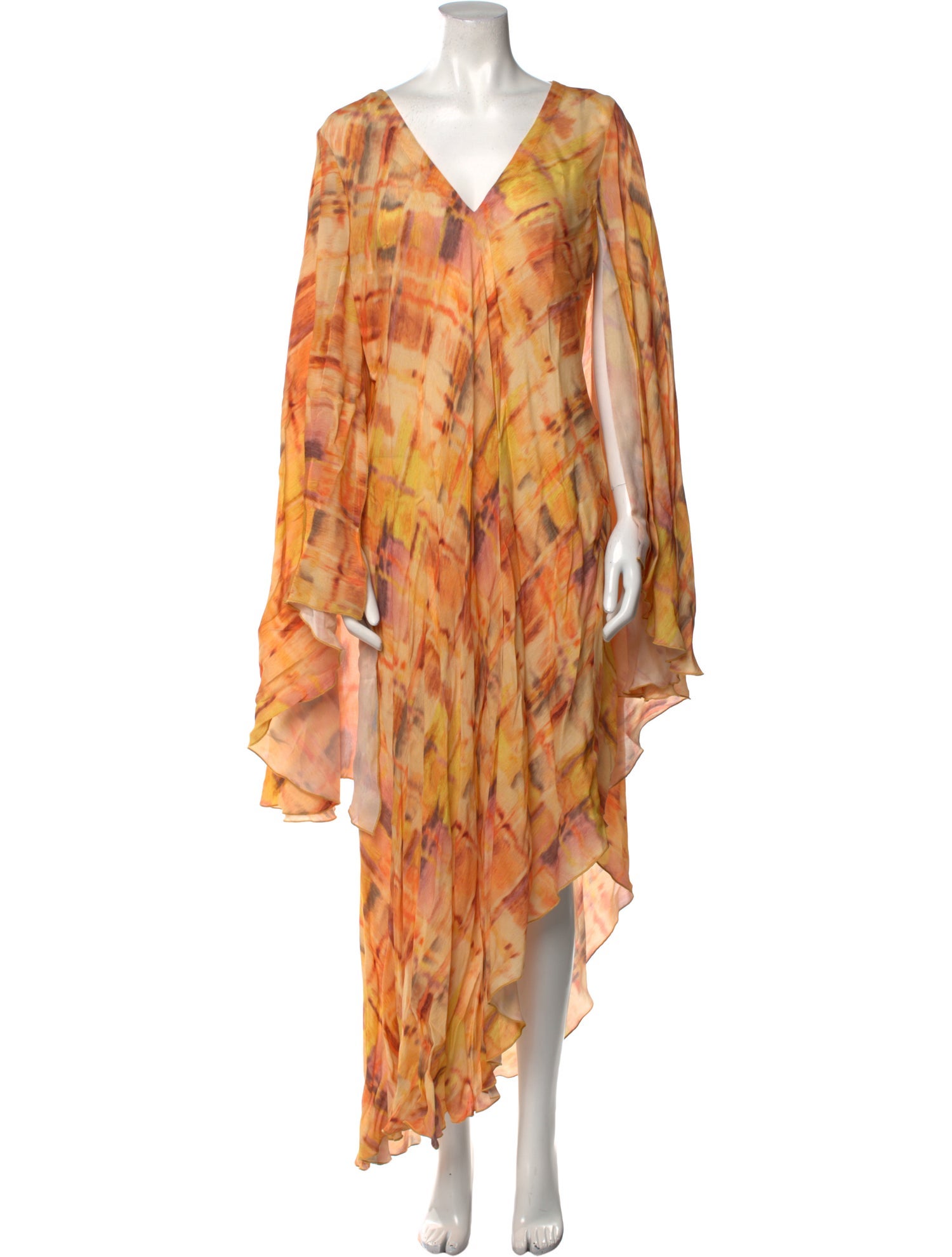 Cult Gaia Printed Long Dress