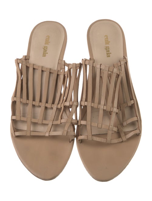 Cult Gaia Leather Slides