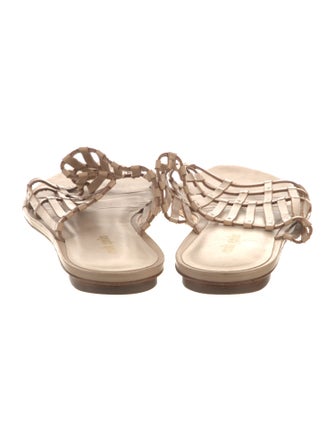 Cult Gaia Leather Slides