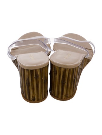 Cult Gaia Leather Slides