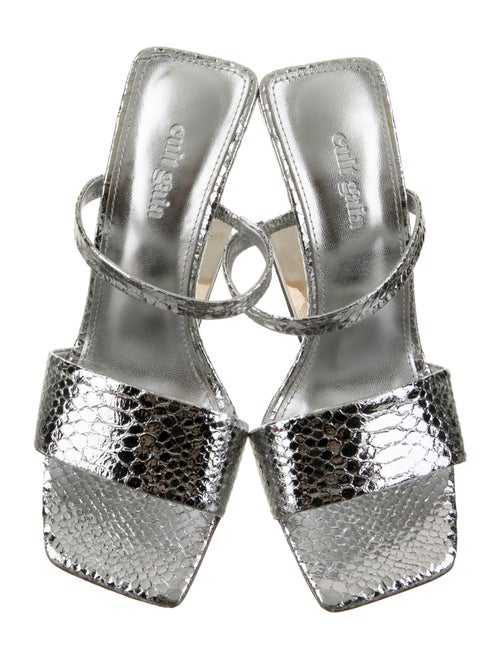 Cult Gaia Leather Cutout Accent Slides