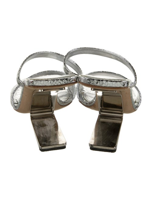 Cult Gaia Leather Cutout Accent Slides