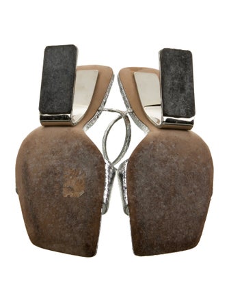 Cult Gaia Leather Cutout Accent Slides