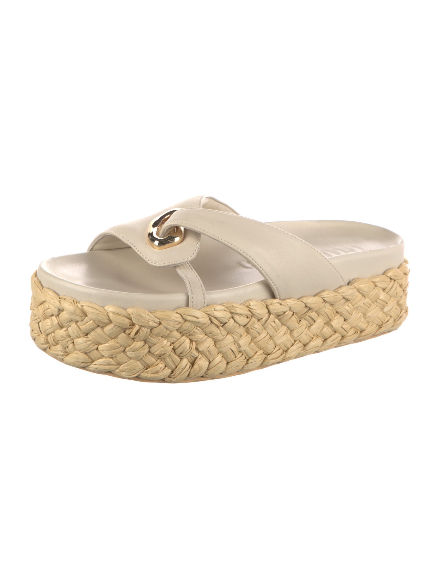 Cult Gaia Leather Espadrilles