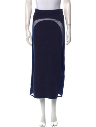 Cult Gaia Mesh Accents Midi Length Skirt