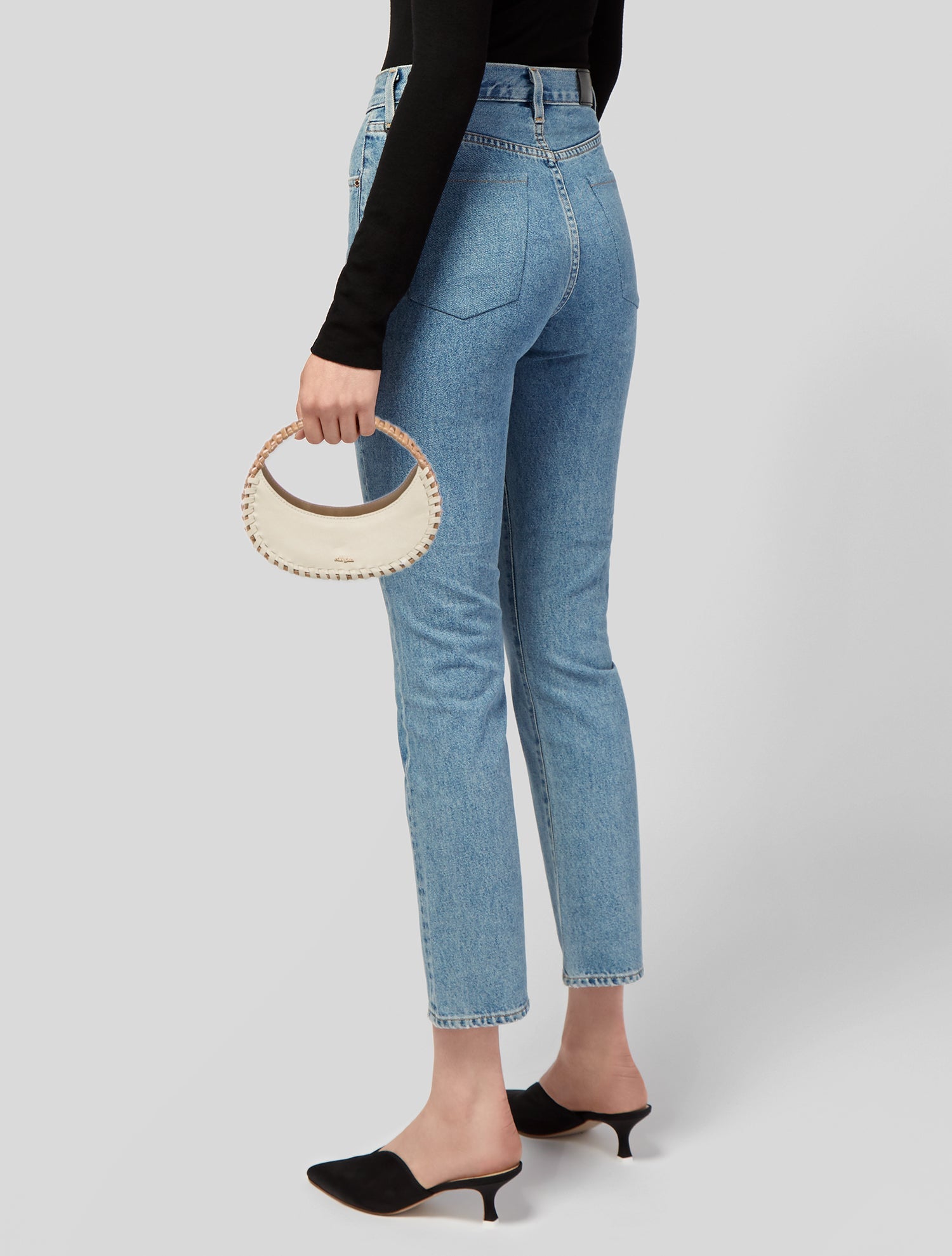 Cult Gaia Straw Top Handle Bag